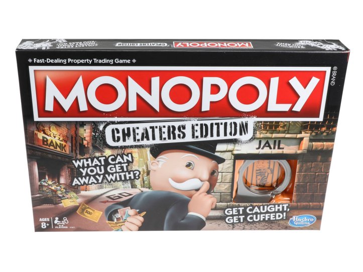 Agora vale (quase) tudo no Monopoly Cheater's Edition
